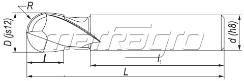 Stopková fréza kopírovací s válcovou stopkou DIN327-KR