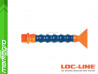 Chladící hadice s plochou tryskou 3" (~76,2 mm) s vnějším závitem NPT 3/4", délka 400 mm - LOC-LINE (P24030)