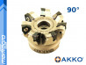 Fréza s VBD WNMX - držák, ⌀ 63 mm, čelní válcová nástrčná 5-břitá - AKKO (AFM90-WN0806-D063-A22-Z05-H)