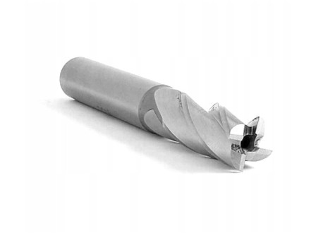 Stopková fréza čelní válcová 4-břitá, krátká s válcovou stopkou DIN844-A K-N, HSS - 6 mm