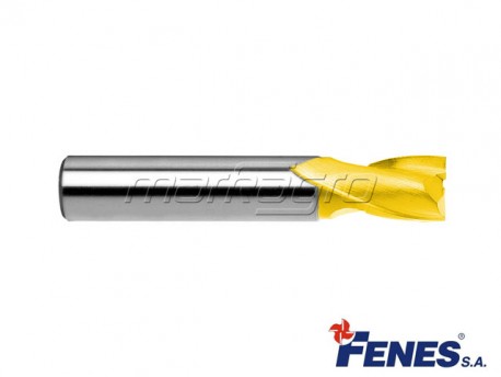 Stopková drážkovací fréza 2-břitá s válcovou stopkou DIN327-B K, HSS TiN Golden Line - 5MM - FENES