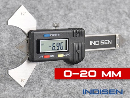 Digitální kontrolní měřidlo pro svary 20MM - INDISEN (1232-0200)