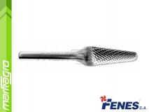 Technická fréza 3x13 - 3 mm KEL tvrdokovová, kuželová zaoblená (FENES)
