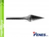 Technická fréza 16x25 - 6 mm KEL tvrdokovová, kuželová (FENES)