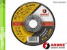 Brusný kotouč vypouklý - 125 mm x 6 mm x 22,2 mm, PRO-LINE verze INOX, TYP 27 - ANDRE (050031)