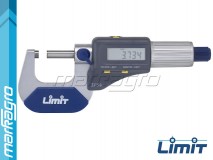 Mikrometr digitální voděodolný pro měření vnějších průměrů 0 - 25 mm - LIMIT (9664-0107)