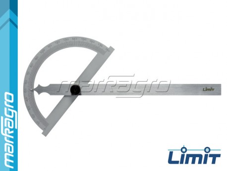 Úhloměr obloukový 120 mm, průměr stupnice 80 mm - LIMIT (2548-0104)