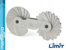 Měrky rádiusů 15,5 - 25 mm, 15 + 15 šablon - LIMIT (2584-1206)
