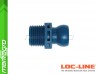Segment s vnějším závitem BSPT 1/2" - LOC-LINE (59877.1)