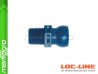 Segment s vnějším závitem BSPT 3/8" - LOC-LINE (59876.1)