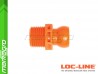 Segment s vnějším závitem NPT 1/2" - LOC-LINE (59865.1)