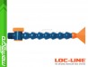 Chladící hadice s plochou tryskou 2 1/2" (~63,5 mm) s vnějším závitem NPT 3/8" s ventilem, délka 500 mm - LOC-LINE (P1504Z)