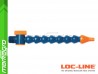 Chladící hadice s kruhovou tryskou Ø 1/4" (~6.4 mm) s vnějším závitem NPT 3/8" s ventilem, délka 600 mm - LOC-LINE (P1601Z)