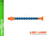 Chladící hadice s plochou tryskou 1" (~25,4 mm) s vnějším závitem NPT 1/8", délka 400 mm - LOC-LINE (P04040)