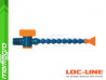 Chladící hadice s plochou tryskou 1" (~25,4 mm) s vnějším závitem NPT 1/8" s ventilem, délka 500 mm - LOC-LINE (P0504Z)