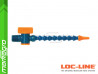 Chladící hadice s kruhovou tryskou Ø 1/8" (~3,2 mm) s vnějším závitem NPT 1/8" s ventilem, délka 600 mm - LOC-LINE (P0602Z)