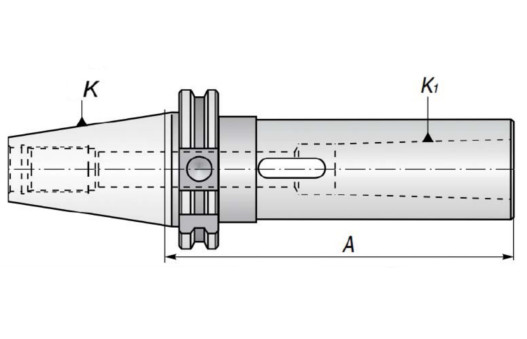 Redukční pouzdro DIN50 - MK3 - 155 mm