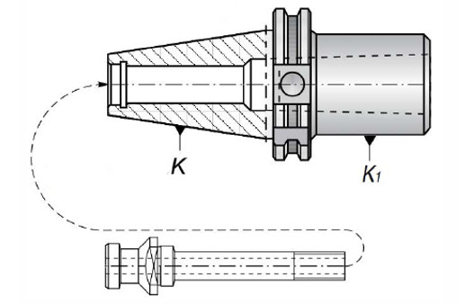 Redukční pouzdro DIN40 - MK3 - 75 mm