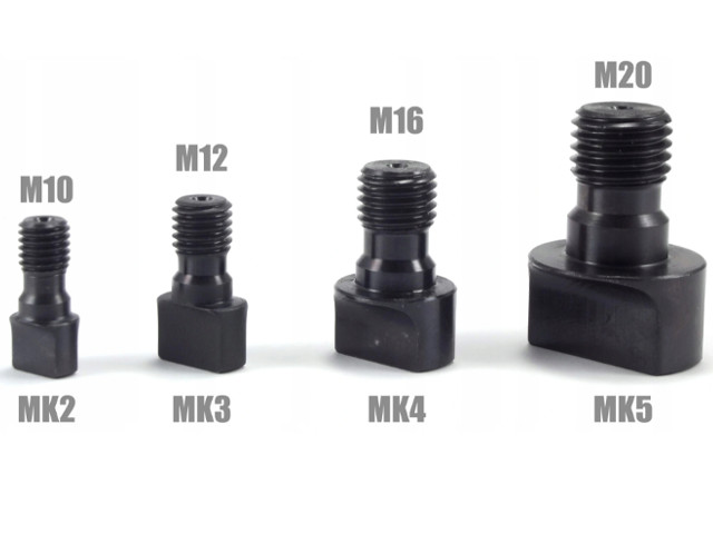 Přehled velikostí unašečů