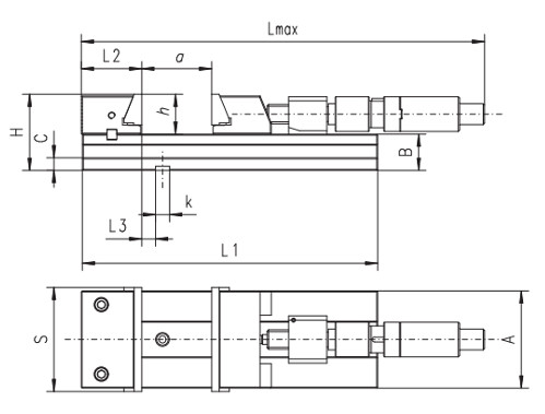 Přesný ocelový strojní svěrák 150 mm (6621)