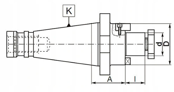 Frézovací trn ISO50 - 40 mm - 40 mm (7311)