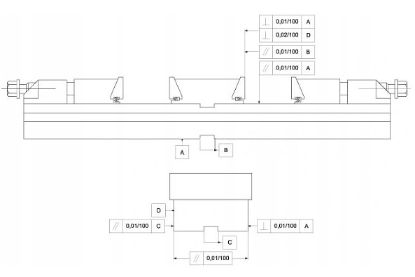 Parametry přesnosti svěráku FPZD 125/2x100