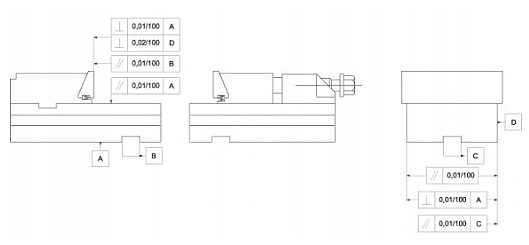 Parametry přesnosti svěráku FPZ 150 I