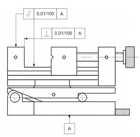 Přesný ocelový svěrák SPZSD parametry přesnosti