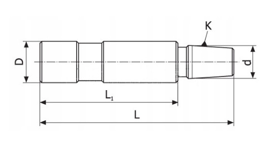 Trn pro vrtačková sklíčidla 40 mm - B22 (DM186)